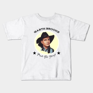 Garth Brooks Much Too Young Vintage Style Kids T-Shirt